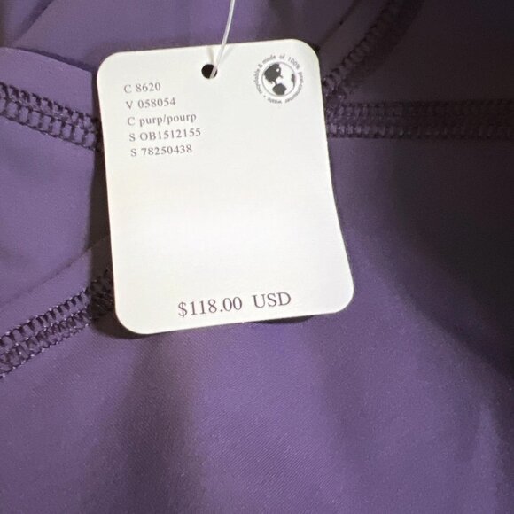 NEW LG $118 Free People Leggings Wonderland Warmth Run Leggings High Rise Grape - Picture 2 of 8